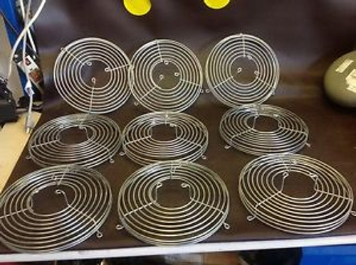 (9) NEW 11 STAINLESS STEEL METAL FAN GUARDS FINGER GUARDS  NOS LOT  NEW $79