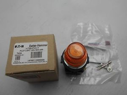 Eaton Cutler Hammer HT8HFAV7 Orange Amber Pilot Light Indicator