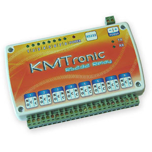 KMTronic RS232 Serial COM controlled 8 Channel Relay Board BOX - 12V