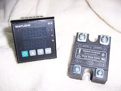Watlow  93BB-1CC0-00GR Temp Controller w/ SSR-240-25A-DC1 (Used)