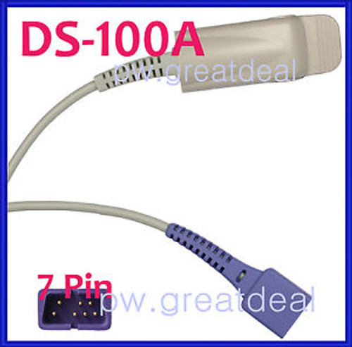 10 PCS NEW Nellcor DS-100A Compatible Sensor SPO2 Finger Probe Reusable 7 Pin