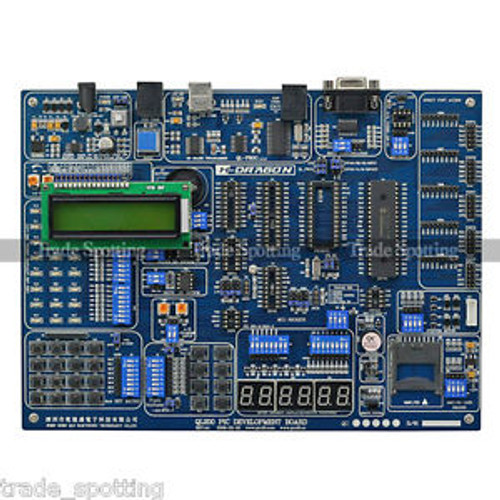 New QL200 PIC Microchip MCU Development Board & USB Programmer Kit 1602 LCD ICD