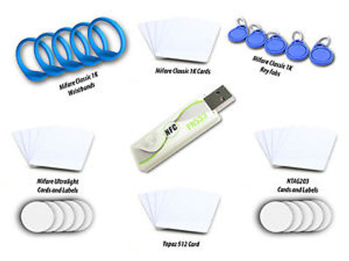 NFC Development Kit - NFC Reader Writer NXP PN533 USB Stick - 41 piece set