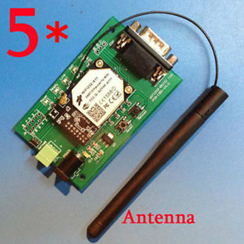 5pcs  WiFi To RS232 Module With Antenna Serial To Wireless Wifi