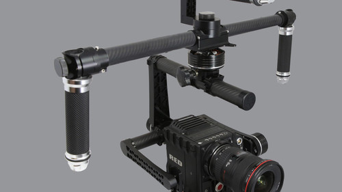 3-axis Red EPIC SCARLET Handle Heavy Brushless Gimbal Stabilizer Camera Mount