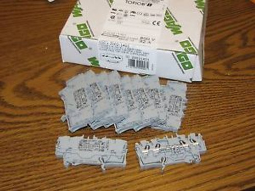 100 Wago Topjobs Terminal Block 2002-1401 22-14 awg NIB