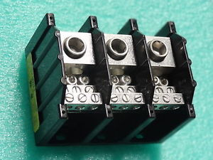 COOPER BUSSMAN 16376-3 POWER DISTRIBUTION BLOCK 600V 3 POLE 840A H4400119 B