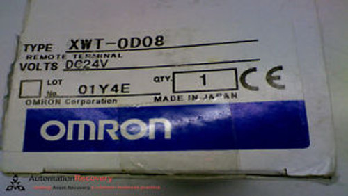 OMRON XWT-0D08 REMOTE TERMINAL 24 VDC 8 POINT, NEW