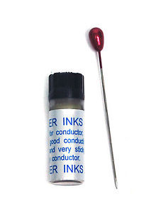 10bottle Conductive Silver ink ECSI 100% Silver Powder + Glue Taiwan Content=2cc