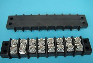 100pcs,Dual 8 Position Terminal barrier Strip 30A 600V,58A