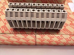 Fire Sale DIN Rail Terminal Blocks 162 Quantity DK16 Dinkle 6 AWG 70A 600V