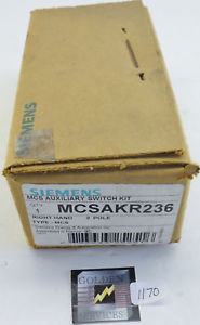 Siemens MCSAKR236 Auxiliary Switch Kit NIB RH 2 Pole
