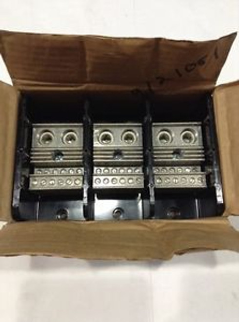 9080LBA365212 Square D Distribution Block Standard 600 VAC 760A 3 Pole NEW