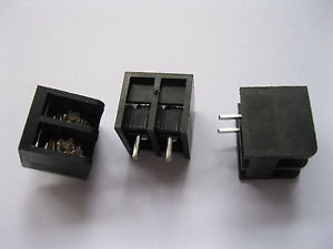 250 pcs Black 6 pin 8.25mm Screw Terminal Block Connector Barrier Type DC39B