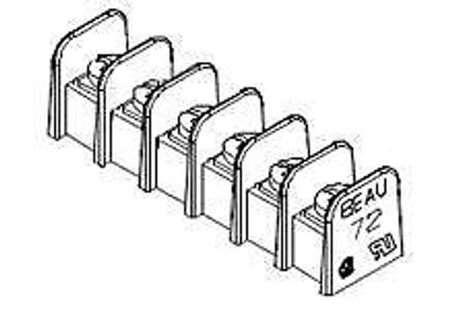 Barrier Terminal Blocks PCB NO MNTG ENDS 3P w/clamp washer (50 pieces)