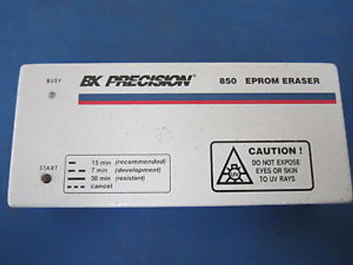 BK Precision 850 EPROM Eraser No Power Adapter S/N 011-04734