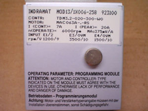 Indramat MOD13/1X006-258 Programming Module