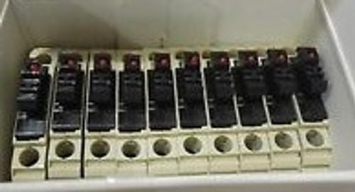 8WA1011-1SF13 - 6.3A 24V FUSIBLE TERMINAL BLOCK --10/BX-- NIB