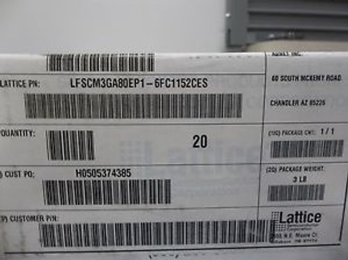 LATTICE Leaded FPGA SCM80 BGA1152-6 SpeedLFSCM3GA80EP1-6FC1152CES -Qty 20