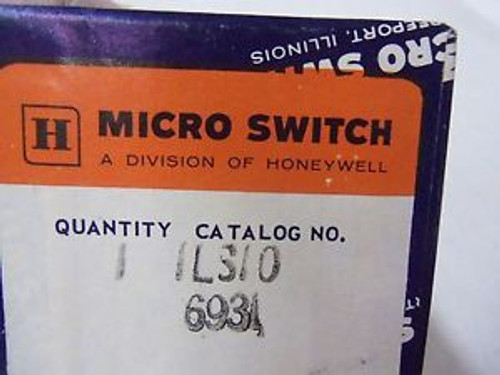 MICRO SWITCH 1LS10 (MISSING HEAD PIECE) NEW IN BOX