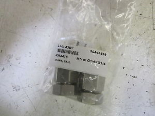 LOT OF 2 G1/4XG1/4 BALL JOINT NEW IN A BAG