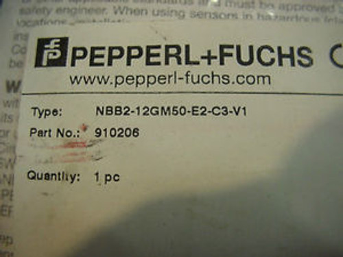 New New Pepper+Fuchs 910206 proximity switch NBB2-12GM50-E2-C3-V1