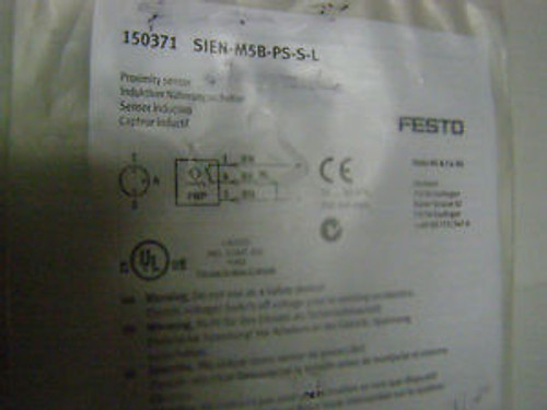 Festo SIEN-M5B-PS-S-L Proximity Sensor LOT OF 2  1 NEW 1 USED