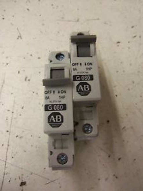 LOT OF 2 ALLEN BRADLEY 1492-CB1G080 SERIES C NEW OUT OF BOX