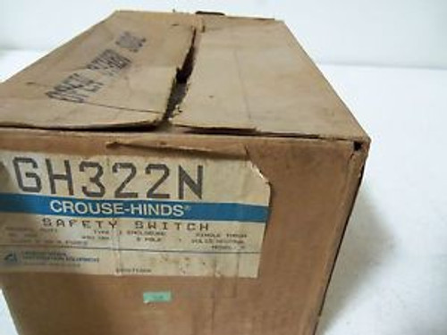 CROUSE-HINDS GH322N SAFETY SWITCH 60A NEW IN BOX