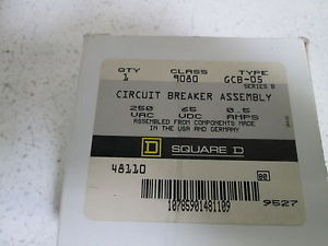 LOT OF 2 SQUARE D CIRCUIT BREAKER 9080-GCB-05 SER. B NEW IN BOX