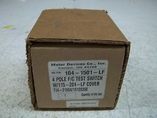 METER DEVICES 104-1501-LF TEST SWITCH NEW IN BOX