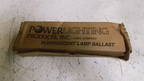 POWER LIGHTING 8G1762W BALLAST NEW IN A BOX