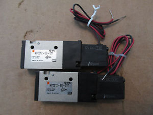 NEW LOT OF 2 SMC NVZ512-6G-01T Solenoid 3 Port 24 VDC