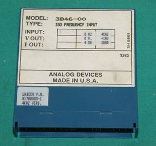 Analog Devices 3B46-00 Isolated Frequency Input NEW