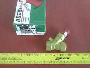 ASCO RED HAT V0223 BRASS FLOW CONTROL VALVE NEW