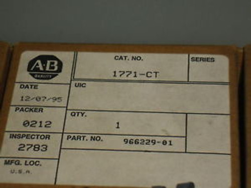 ALLEN BRADLEY 1771-CT NEW