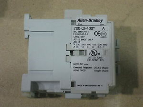 new no box allen bradley control relay 100-CF400 ser A 120vac coil 4 pole IEC