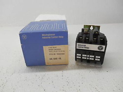 WESTINGHOUSE 10 AMP INDUSTRIAL CONTROL RELAY 766A023G01 VOLTS 120/110 NEW