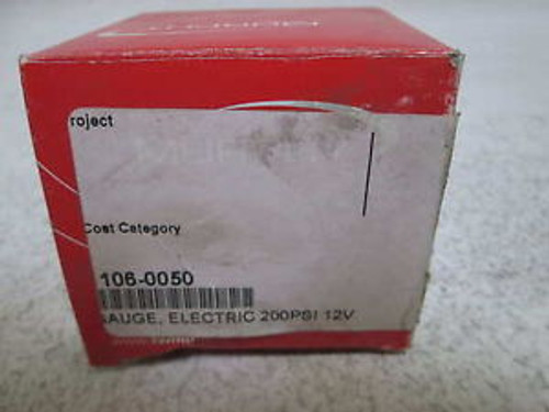 MURPHY EG21P-200-12 ELECTRIC GAUGE 200PSI 12V NEW IN A BOX