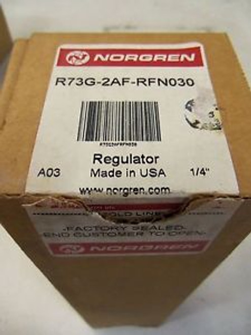 NORGREN REGULATOR R73G-2AF-RFN030 NEW IN BOX