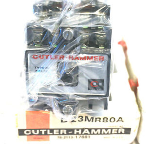 NEW CUTLER HAMMER D23MR80A TYPE M RELAY
