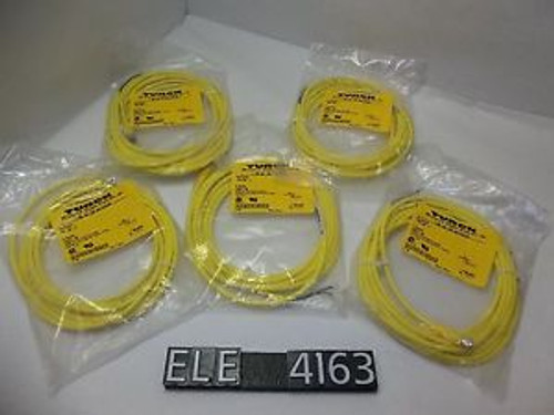 Turck PKG 3M-4 Female Cordset - Picofast - Lot of 5 (ELE4163)