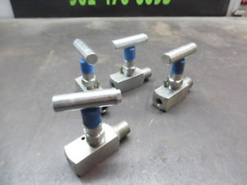 K F NEEDLE VALVE 1/2M X 1/4F CS 6000 PSI @ 200 DEG F LOT OF 4 NEW