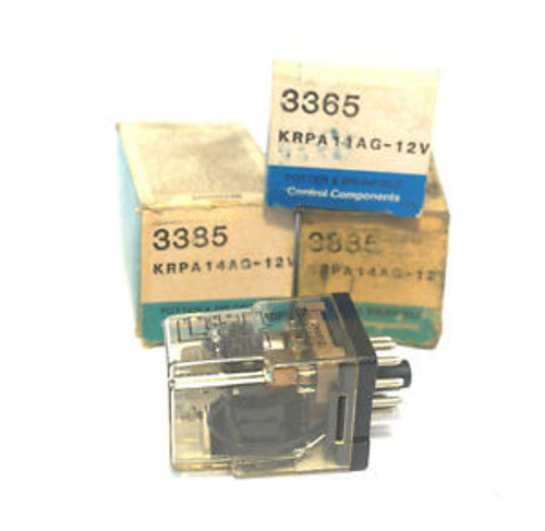 3 NEW POTTER & BRUMFIELD KRPA14AG-12V RELAY 3365  KRPA14AG12V