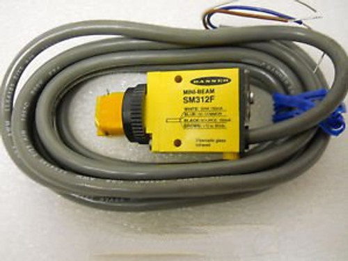 BANNER SM312F MINI-BEAM INFRARED FIBEROPTIC SENSOR 10-30VDC NEW CONDITION NO BOX