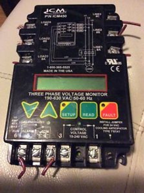 ICM Controls P/N ICM450 VOLTAGE MONITOR 3 Phase