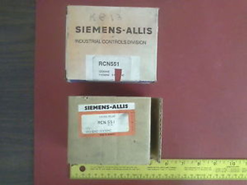 SIEMENS-ALLIS RCN551 CONTROL RELAY 120V 60HZ 110V 50HZ NEW IN BOX