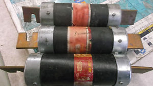 3 BUSSMANN FRS-R-300 FUSETRON FUSE LOT 300 AMP id9531\4-5