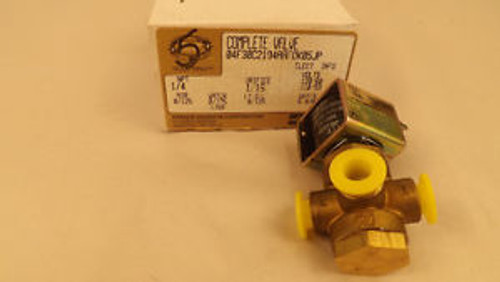 PARKER Gold Ring 3-Way SOLENOID VALVE  04F30C2104AAF0K05JP 125psi 1/4 NPT NEW