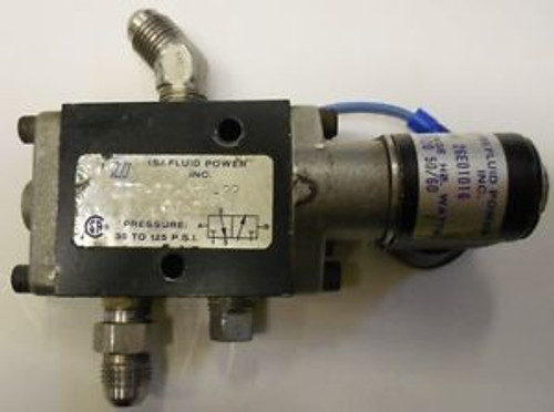 I.S.I. FLUID POWER VALVE 375-37-007-02 0J-R 30 TO 125 PSI W/COIL 110/120V